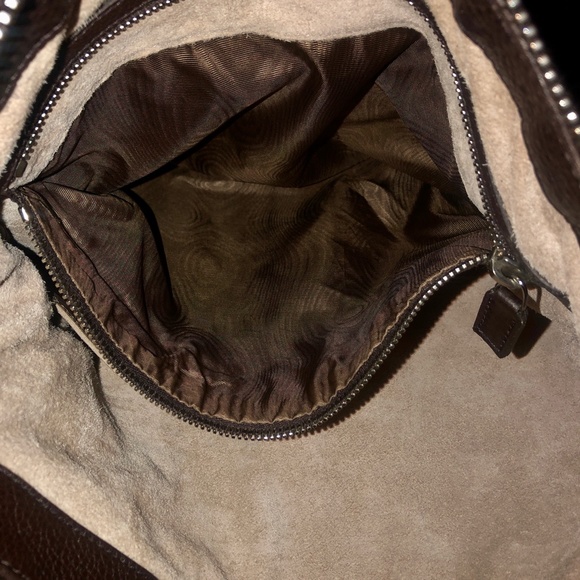 GUCCI Unisex Brown Pebble Leather Crossbody 100% Authentic - Picture 11 of 16